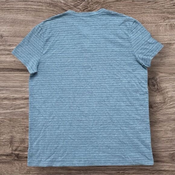 Marc Anthony Blue Short Sleeve Henley Shirt XXL 60% Cotton Preowned EUC - Picture 2 of 4